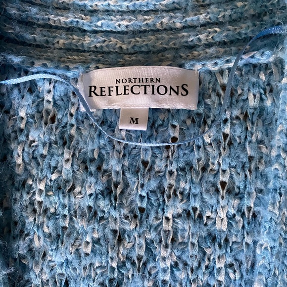 🌷3/$25 Blue and white marled cardigan sweater - Picture 2 of 4